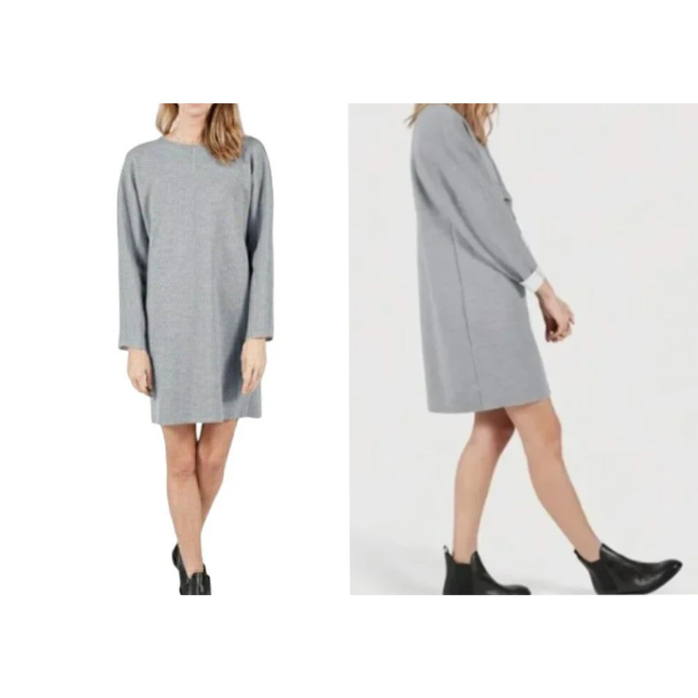 Everlane | Thick Scuba Knit Relaxed Fit Tunic Dress | Gray | Sz S | NWOT